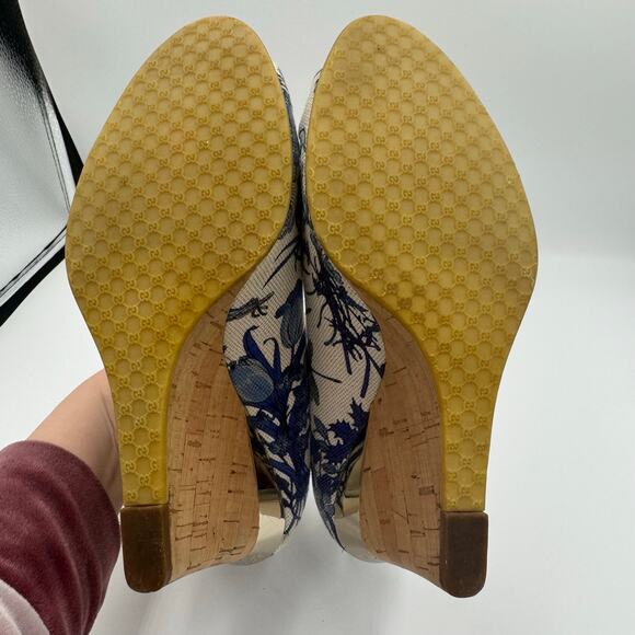 Gucci Flora Wedge Sandals – Size 8.5B - Picture 5 of 6